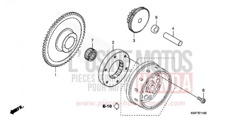 FRIZIONE DI AVVIAMENTO CBF125MD di 2013